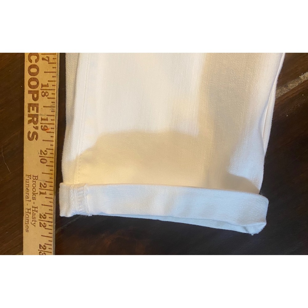 Liverpool Los Angeles Chloe Pull On Crop Skinny Jeans White Eco Denim 4/27 NEW - Picture 7 of 10